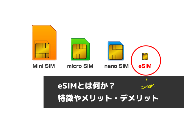 eSIMとは何か？特徴やメリット・デメリット