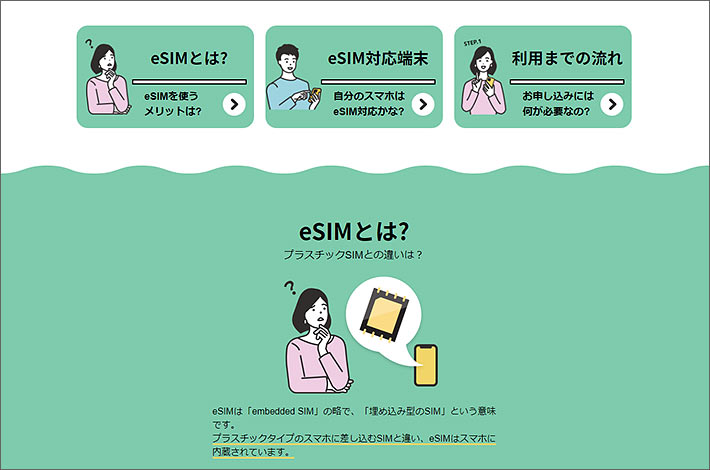 日本通信 eSIM